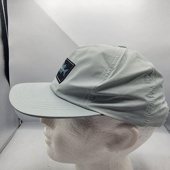 Postfly The Wade Mens Light Gray Adjustable Hat Cap Fish Patch Fishing Outdoors - Picture 2 of 10